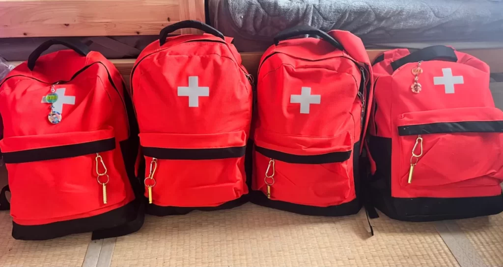 家族全員の防災バッグ