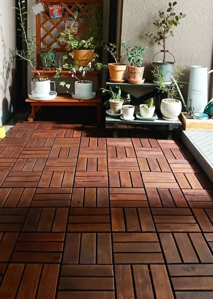 南向きの広いベランダ
