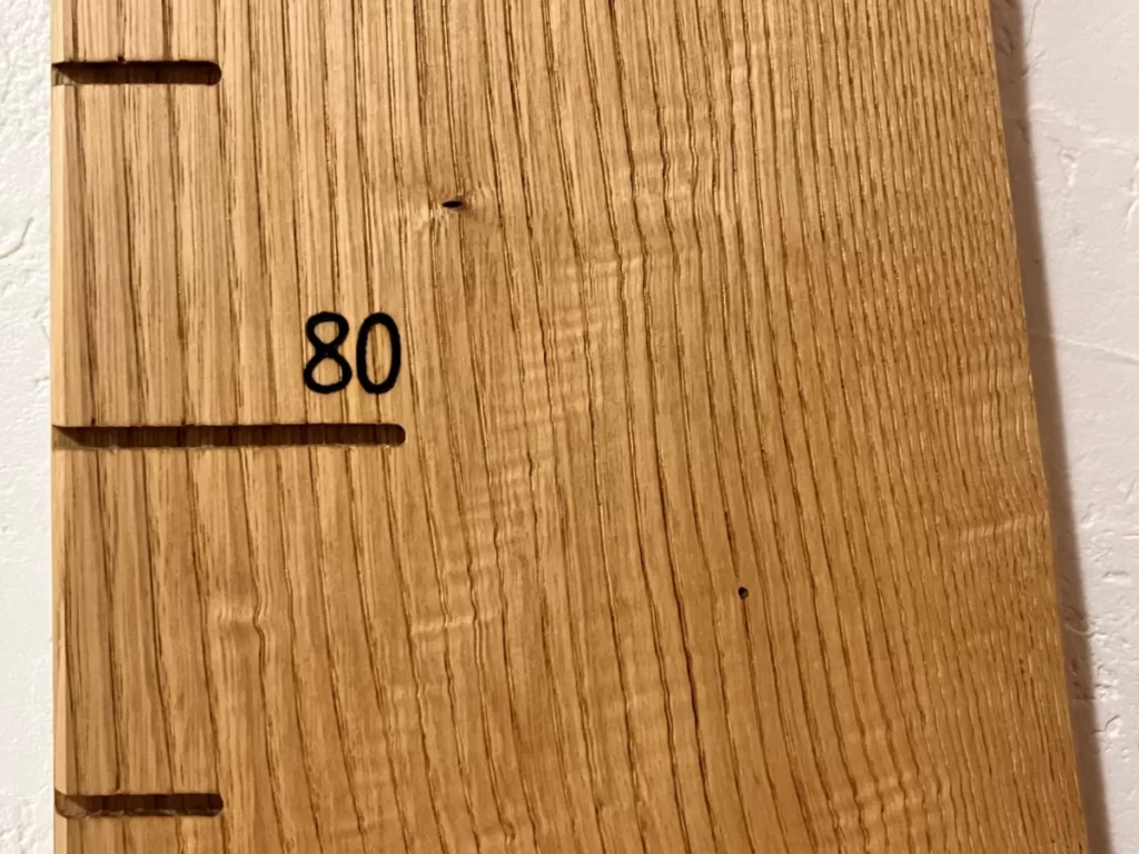木の身長計