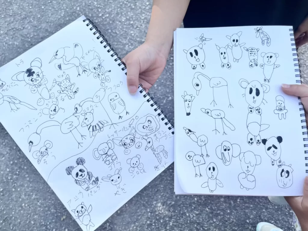 子どもの描いた動物の絵