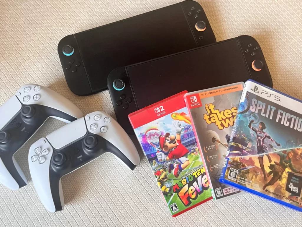 我が家のゲームたちの写真