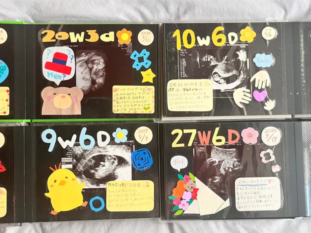 4人分のエコーアルバムの写真