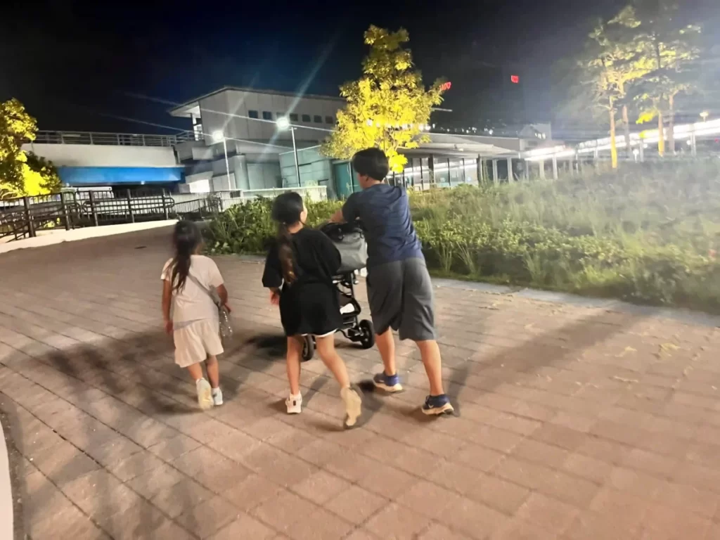 子どもたちの帰る様子