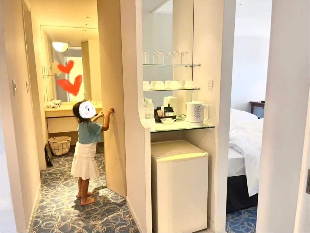 ポートピアホテルの部屋