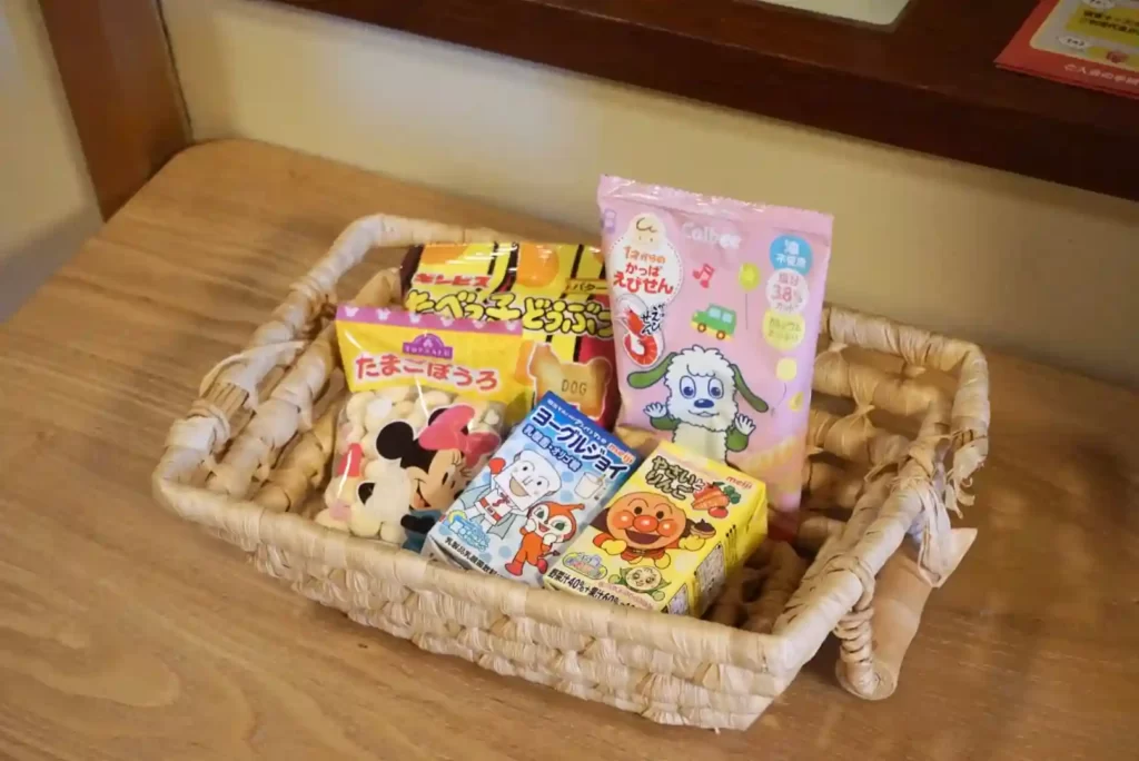 貰えるお菓子セットの写真