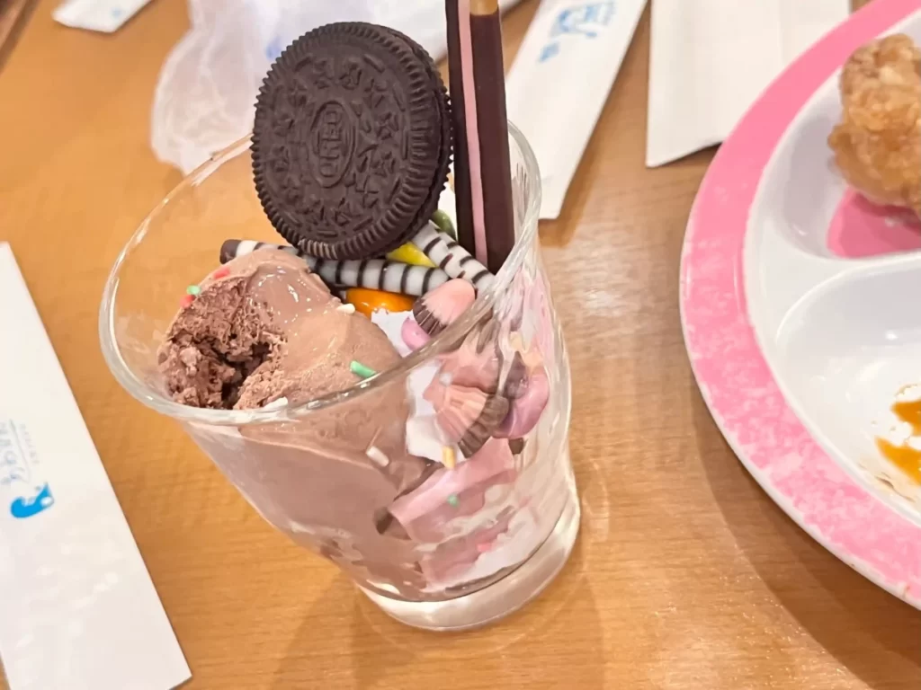 自分で作るパフェの写真